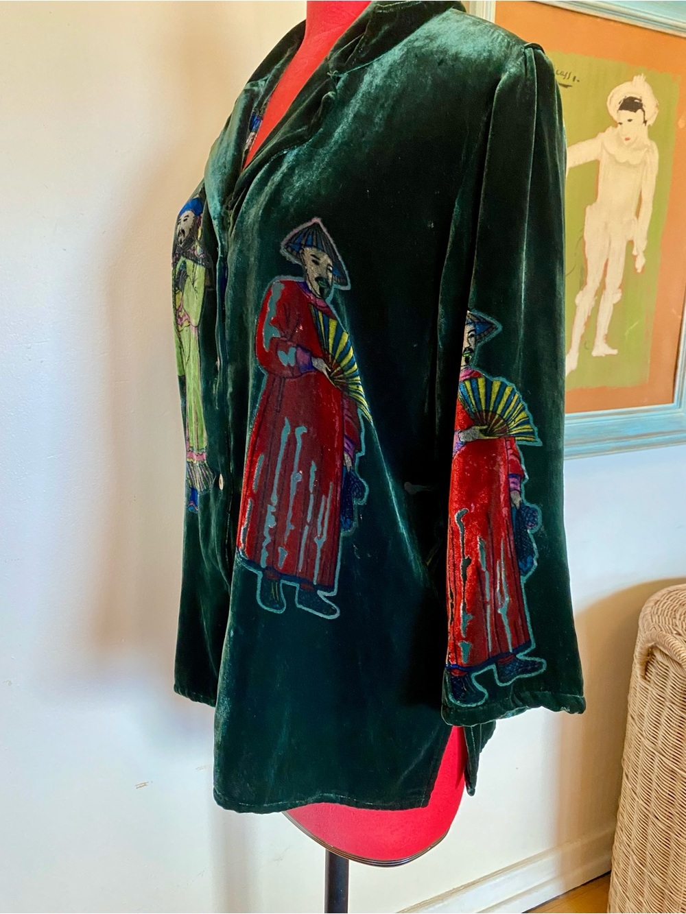 Velvet Green Vintage Top - Picture 6 of 10